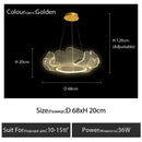 Ljojo Modern Acrylic Hanging Light Petal Design for Bedroom Living Room - SANDYHA Compatible