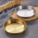 Ljojo 304 Stainless Steel Korean Food Storage Tray Snack Pan Kimchi Plate Kitchen Utensils