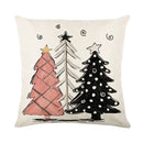 Christmas Party Pillowcase with Santa Claus & Snowman Print for Home Decoration by Ljojo.
