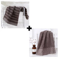 Ljojo 100% Cotton Hand Face Towels Set: White Brown Grey Blue Mixed Color Hotel Home Bath Towel Washcloth Set