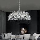 Ljojo Luxury Crystal Chandelier: Modern, Retro Style Lighting Fixture for Living, Dining & Bedroom
