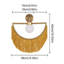 Ljojo Modern Tassel Wall Sconce Light Glass Ball Pendant Home Decor Lighting Fixtured