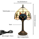 Black Cat Table Lamp for Bedroom Nightstand Decor by Ljojo - Cute Animal Nursery Bedside Lamp