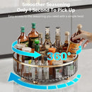Ljojo 360 Rotating Spice Rack Organizer with Storage Bin