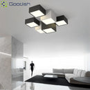 Ljojo Minimalist Bauhaus 3D LED Ceiling Lights for Living Room Decoration Chandelier