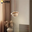 Wabi Sabi Yellow Travertine Pendant Light for Dining room by Ljojo