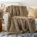 Ljojo Luxury Faux Fur Blanket for Bed Sofa Home Decor