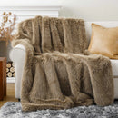 Ljojo Luxury Faux Fur Blanket for Bed Sofa Home Decor