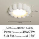 LED Cream Nordic Flower Ceiling Light for Bedroom and Bathroom by Ljojo