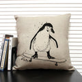 Animal Penguin Cushion Cover 45x45, Ljojo Brand - Cute & Funny Decorative Pillowcase