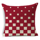 Geometric Linen Seat Cover 45x45cm for Home Decor - Ljojo