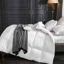 Ljojo Luxe Goose Down Quilt | Fluffy Queen King Size Duvet with Cotton Shell