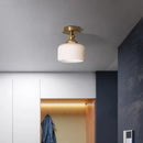 Ljojo LED Ceiling Light: Modern Style, Copper Ceramic, Indoor Home Lighting