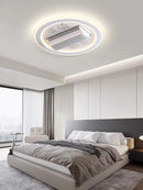 Modern LED Ceiling Fan Light with Remote Control for Living Room - Ljojo