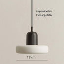 French Cream Glass LED Chandelier Pendant Light Ideal for Bedroom Dining Room by Ljojo
