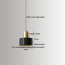 Ljojo Marble Copper LED Pendant Lamp Modern Hanging Lights Fixtures