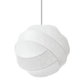 Ljojo Round Ball Chandeliers Silk Pendant Lamp for Living Dining Room Bedroom