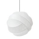 Ljojo Round Ball Chandeliers Silk Pendant Lamp for Living Dining Room Bedroom