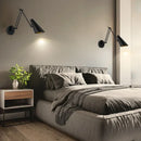 LED Wall Lamp Adjustable Foldable Telescopic Swing Arm Sconce by Ljojo - Modern Bedside Lighting Decor