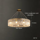Ljojo Modern Glass Chandelier Lamp Luxury Home Decor Lighting Living Room