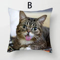 Cat Pattern Cushion Cover 45x45cm - Ideal Sofa & Home Decor Gift by Ljojo