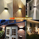 Aluminum LED Wall Lamp Outdoor Waterproof IP65 Porch Garden Light 12W24W Living Room Street Lighting by Ljojo