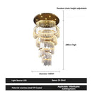 Crystal Chandelier Modern Villa Hall Staircase Light by Ljojo