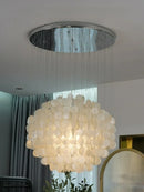 Modern Luxury Shell Chandelier LED Glossy Ceiling Lamp Home Decoration for Living Room by Ljojo