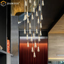 LED Staircase Chandelier by Ljojo: Modern Lighting for Living Room, Villa, Duplex Building
