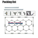 Ljojo 4.8X2.4M Hexagon LED Garage Ceiling Lights 6500K - Linkable Brilliance