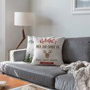 Ljojo Linen Christmas Decorative Cushion Covers for Modern Home Decor