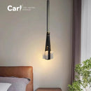 Modern Luxury Brown Leather Restaurant Pendant Lamp Designer Creative Personality Art Bar Counter Bedroom Bedside Lamp by Ljojo
