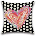 Ljojo Love Rainbow Pillowcase Home Decoration for Valentine's Day