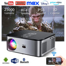 Ljojo™ 4K LED Projector, 25000 Lumens, Full HD 1080P, 3D Cinema, 5G WiFi, Auto Keystone