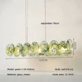 Ljojo Luxury Colorful Glass LED Pendant Lights French Modern Living Room Hanging Lamp