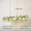 Ljojo Luxury Colorful Glass LED Pendant Lights French Modern Living Room Hanging Lamp
