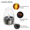 LED Solar Light Waterproof Candles Outdoor Rechargeable Tea Lights for Party Garden Decor by Ljojo