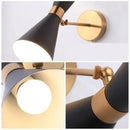 Ljojo Minimalist Nordic Wall Light in Gold and Black for Bedroom, Bathroom, Hotel Lighting
