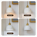 Cream Wabi-sabi Japanese Chandelier by Ljojo • Retro Bedroom Wall Hanging Lighting