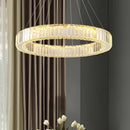 Ljojo Luxury Crystal Living Room Chandelier Pendant Light Glass Ceiling Lamp