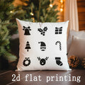 Christmas-Themed Pillow Covers by Ljojo - Perfect for Sofa, Bedroom, Car