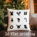 Christmas-Themed Pillow Covers by Ljojo - Perfect for Sofa, Bedroom, Car
