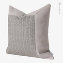 Ljojo Light Grey Splice Pillow Cushion for Home & Hospitality
