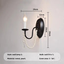 French Black Candle Chandelier For Living Room E14 Crystal Pendant Lights: Ljojo Romantic LED Hanging Lamp