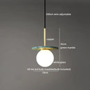 Ljojo Marble Copper LED Pendant Lamp for Modern Interiors