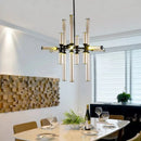 Ljojo LED Pendant Light Glass Hanging Chandelier for Living Dining Room Bedroom Decor
