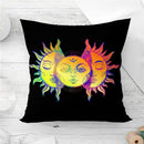 Ljojo Mandala Sun Moon Pillowcase: Bohemian Sofa Cushion Cover