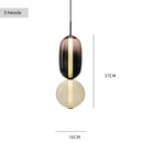 Modern Colorful Glass Pendant Chandelier Light for Loft Living Room - Ljojo