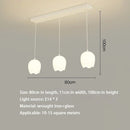 Modern Nordic Cream Chandelier Pendant Light for Living Room Bedroom by Ljojo