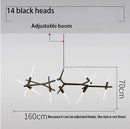 Nordic Minimalist Crystal Chandelier LED Pendant Light for Dinning Living Room by Ljojo